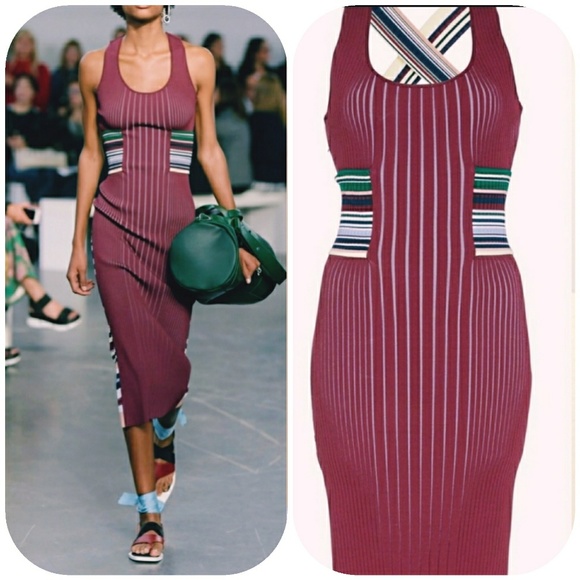Sportmax Dresses & Skirts - Sportmax Moneta Ribbed Dress ColorBurgundy